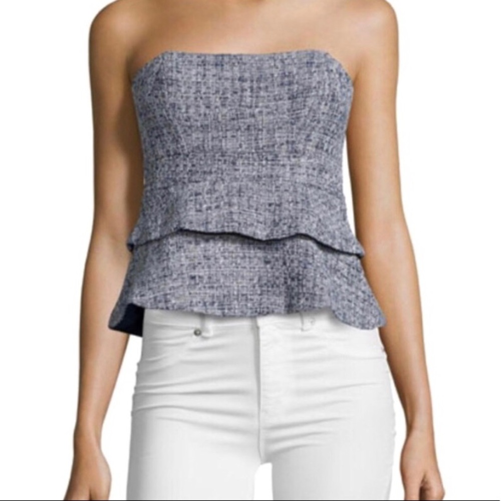 Lovers + Friends Calilian Strapless Peplum Top